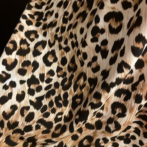 Boston Proper Animal Print Hardware Detail halter Dress Size Small Made in USA - Picture 3 of 6